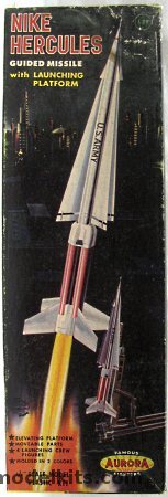 Aurora 1/48 Nike Hercules with Launcher, 379-129 plastic model kit